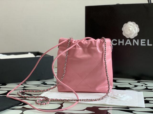 2024 CC original calfskin 22 mini handbag AS3980 pink