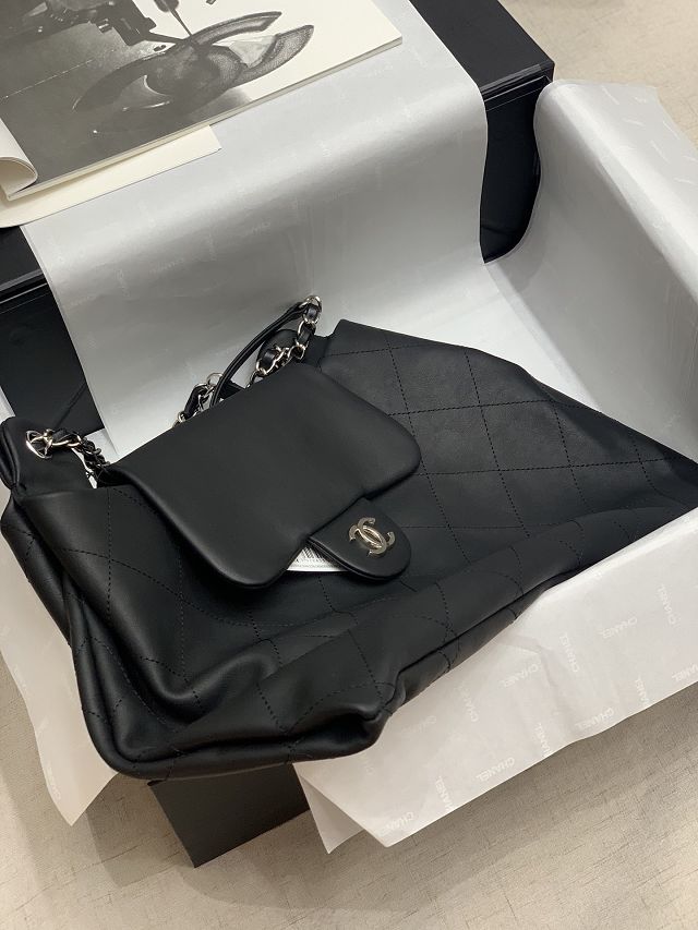 CC original calfskin tote bag AS8450 black