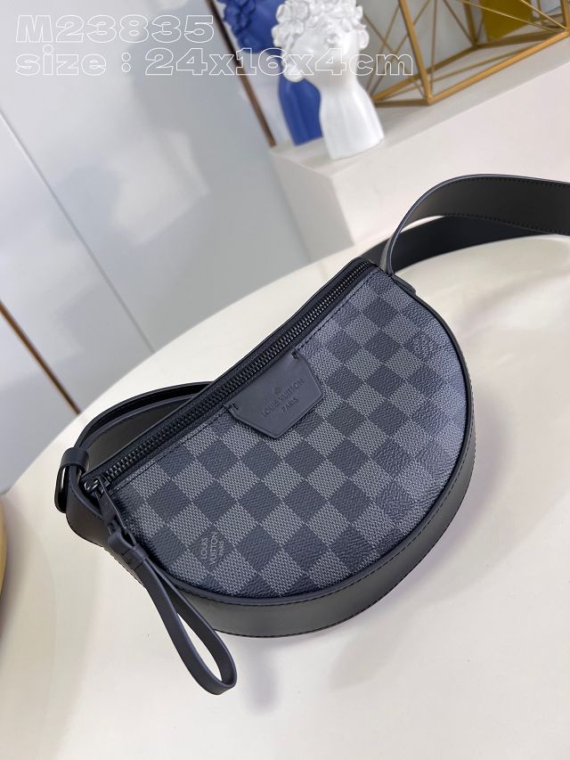 2024 Louis vuitton original damier graphite moon crossbody bag N23833