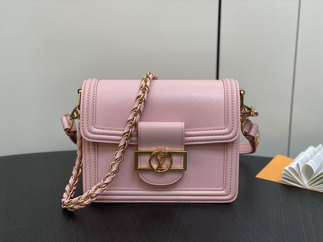 2024 Louis vuitton original epi leather dauphine mini bag M23558 pink