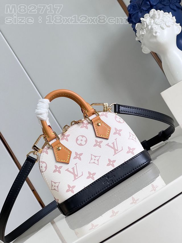 2024 Louis vuitton original monogram canvas alma nano M82717 white