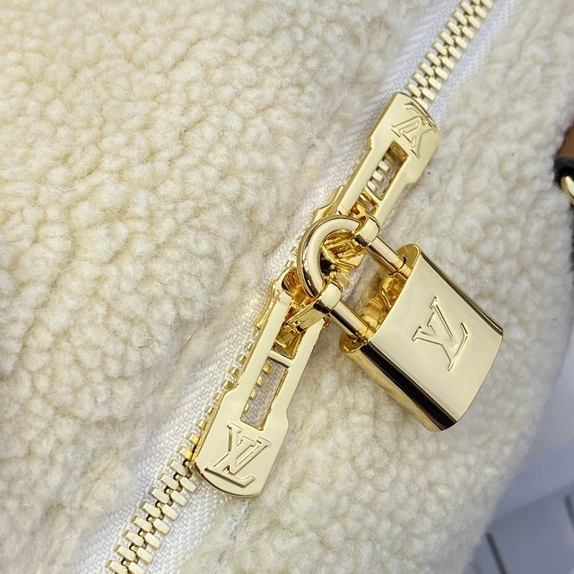 2024 Louis vuitton original shearling speedy 25 M23468 white