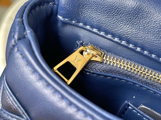 2024 Louis vuitton original lambskin GO-14 medium handbag M23682 blue