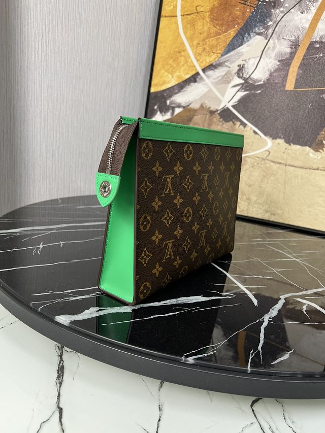 Louis vuitton original monogram canvas voyage pochette M82854 green