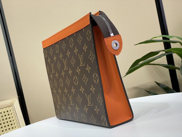 Louis vuitton original monogram canvas voyage pochette M82858 orange