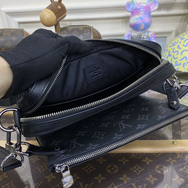 Louis vuitton original monogram eclipse trio messenger bag M69443