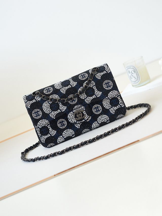 CC original sequins evening bag AS4298 black&blue