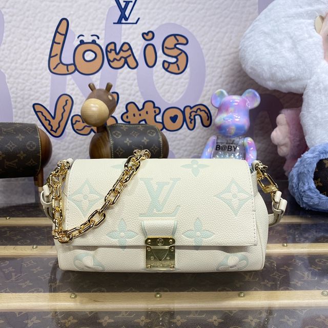 2024 Louis vuitton original calfskin favorite bag m46842 white&green