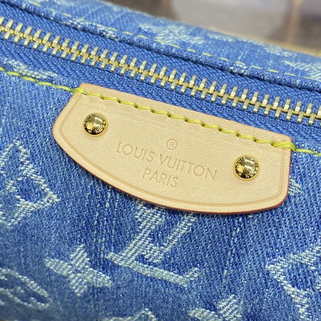 Louis vuitton original denim hills pochette M82949 blue