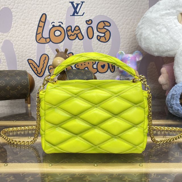 Louis vuitton original lambskin GO-14 medium handbag M22891 lemon