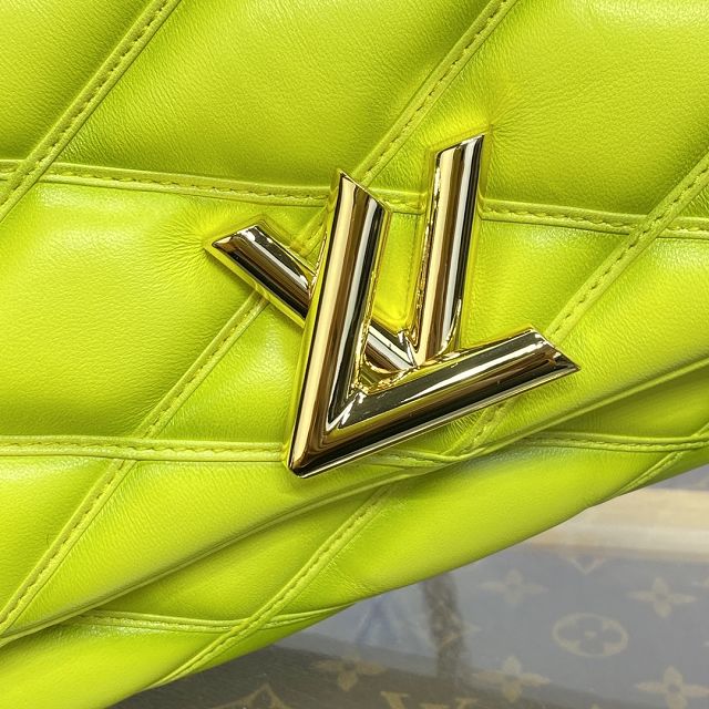 Louis vuitton original lambskin GO-14 medium handbag M22891 lemon