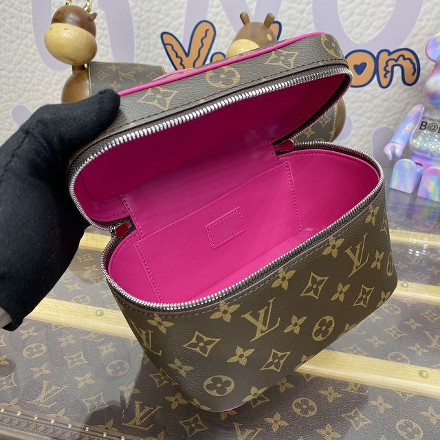 Louis vuitton original monogram mini nice cosmetic case M46767 pink