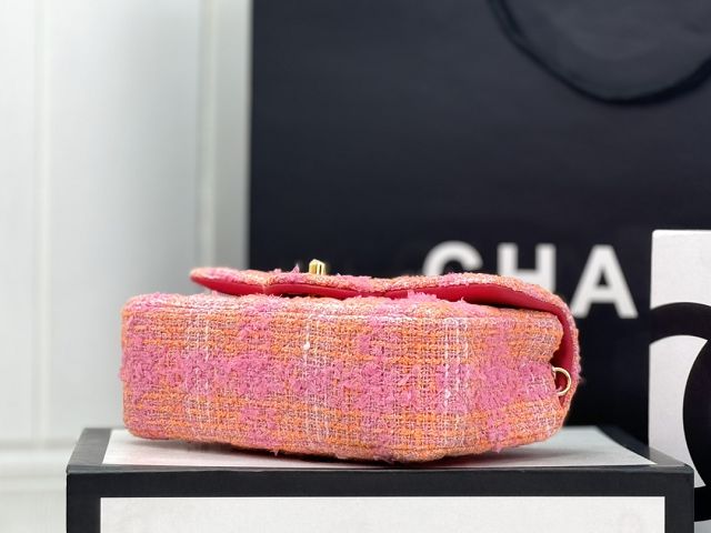 CC original tweed mini flap bag A69900 pink