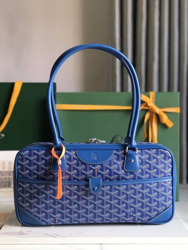 Goyard original canvas baguette bag GY0100 blue