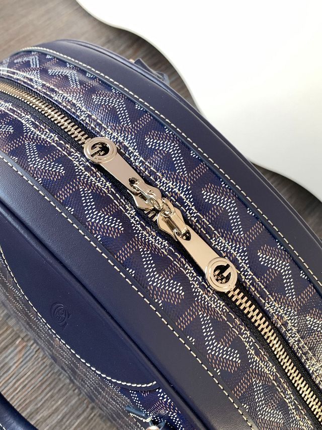 Goyard original canvas bowling bag GY0099 navy blue