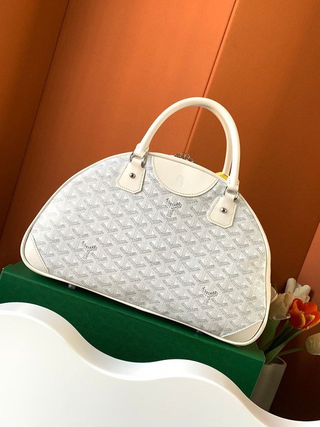 Goyard original canvas bowling bag GY0099 white