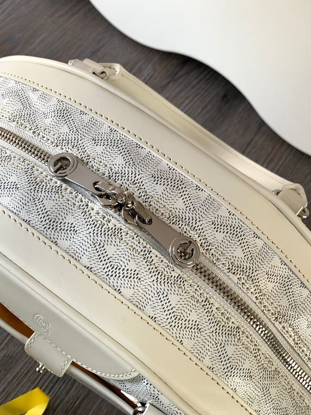 Goyard original canvas bowling bag GY0099 white