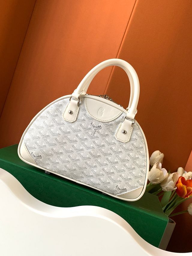 Goyard original canvas small bowling bag GY0098 white