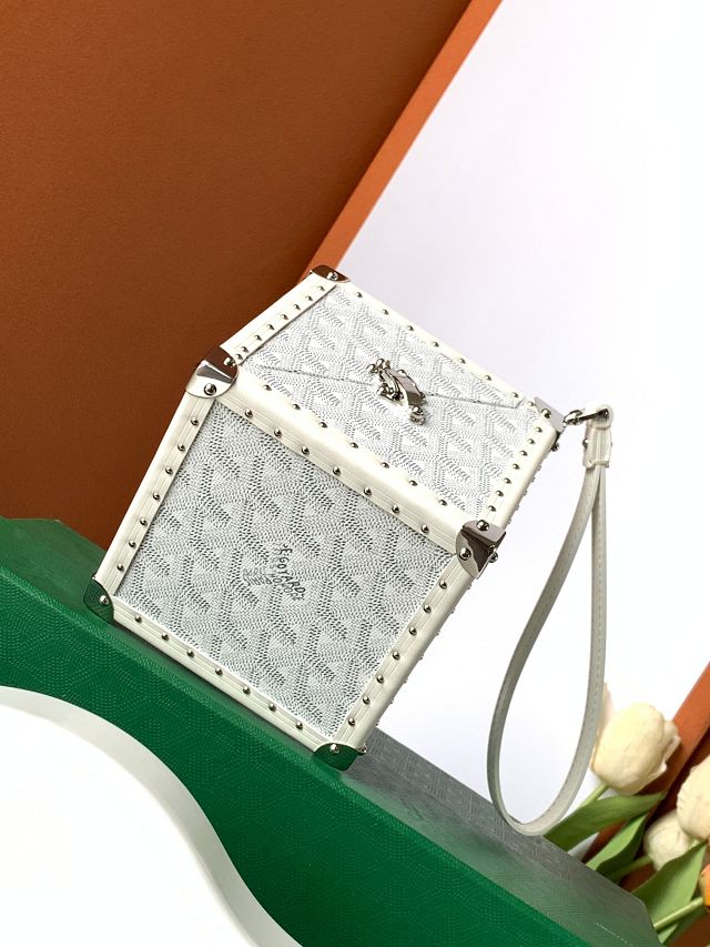 Goyard original canvas de trunk bag GY0104 white