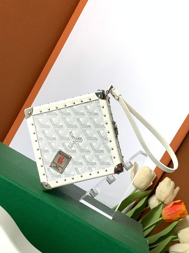 Goyard original canvas de trunk bag GY0104 white