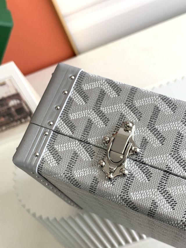 Goyard original canvas jewelry case GY0102 silver