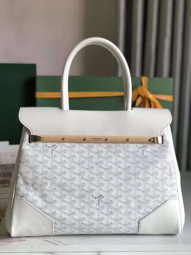 Goyard original canvas saigon tote bag GY0106 white