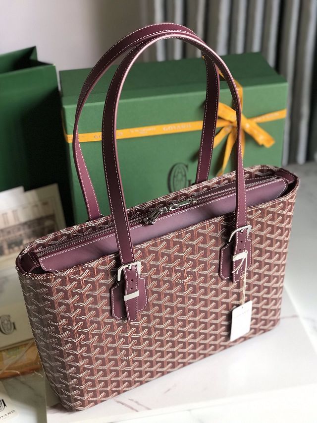 Goyard original canvas tote bag GY0105 burgundy