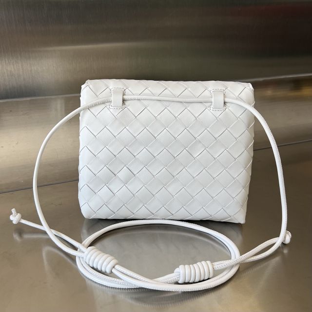 BV original lambskin mini cross body bag 741897 white