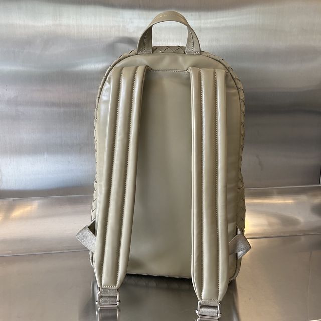 BV original calfskin medium intrecciato backpack 730732 travertine