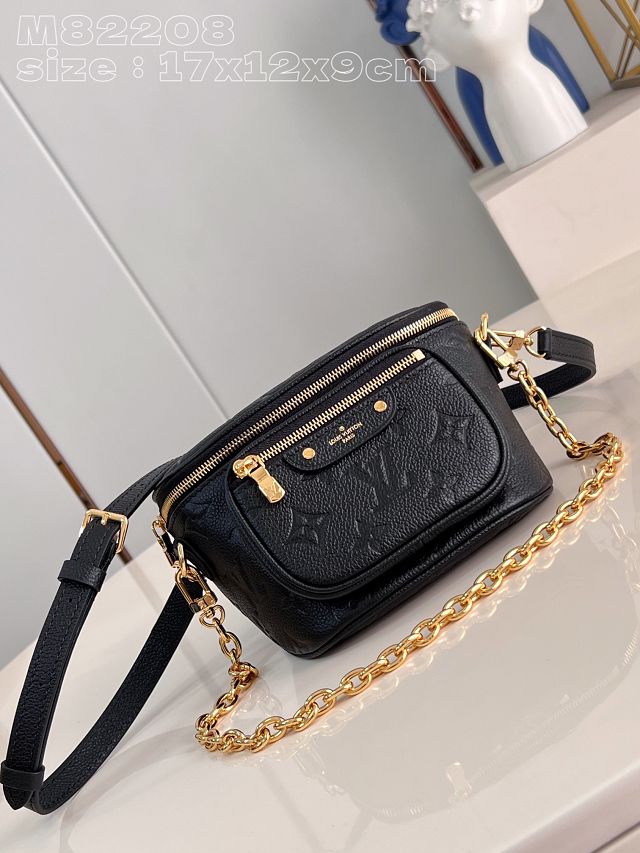 Louis vuitton original calfskin mini bumbag M46917 black