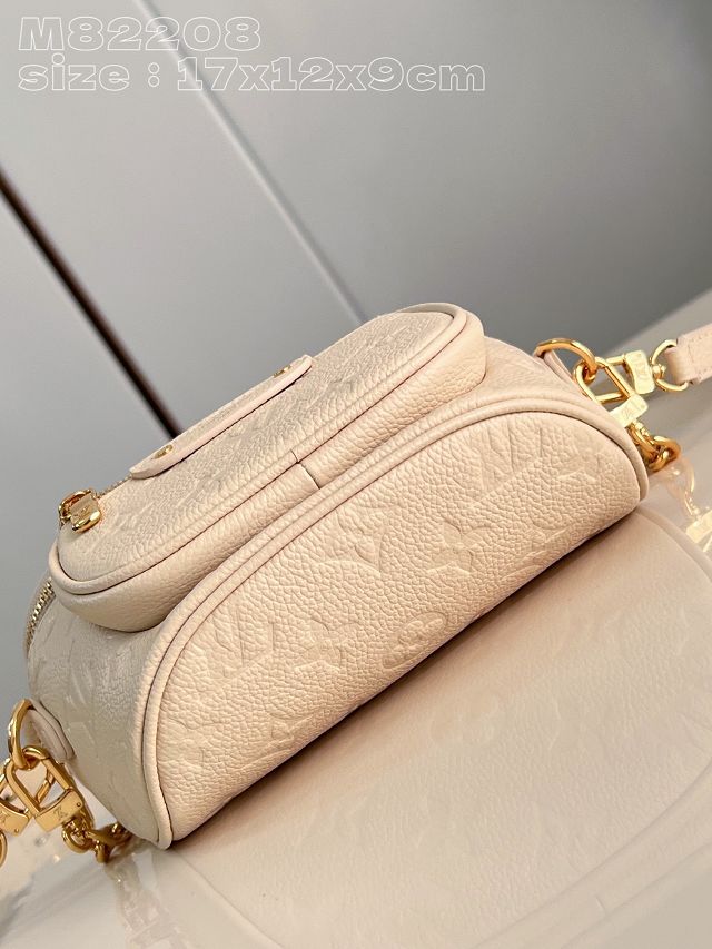 Louis vuitton original calfskin mini bumbag M83275 white