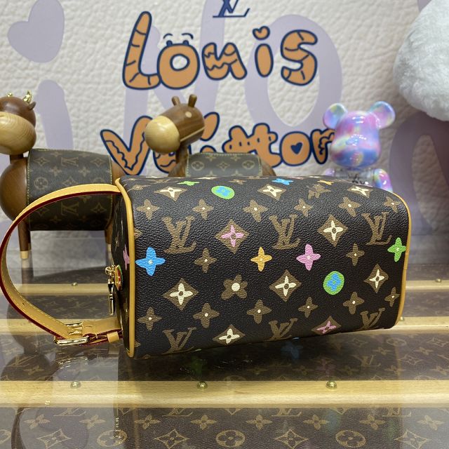 Louis vuitton original monogram canva locker dopp kit M47069