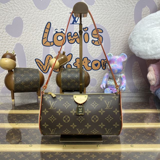 Louis vuitton original monogram canva pochette tirette M47123