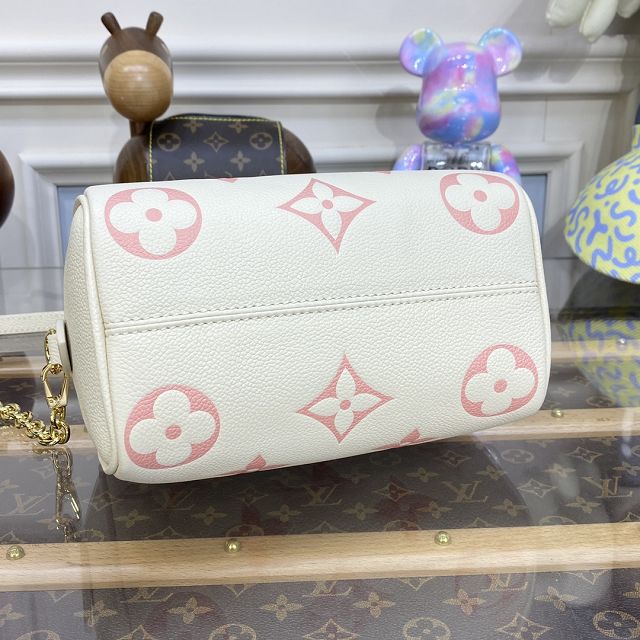 Louis vuitton original calfskin speedy 20 M46397 white&pink