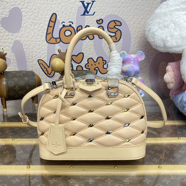 Louis vuitton original lambskin alma BB bag M24153 beige