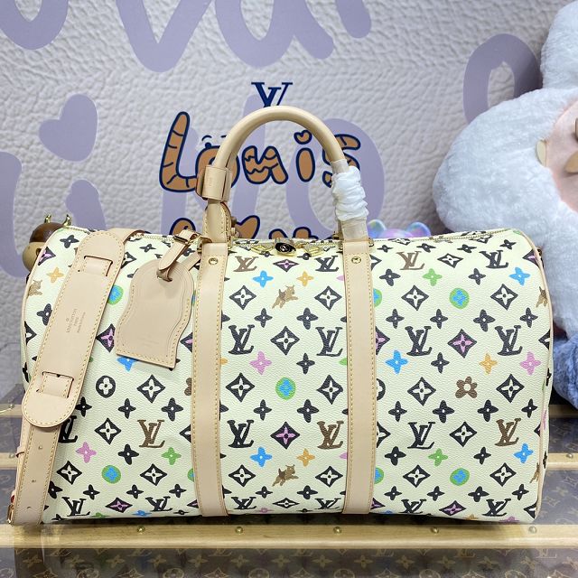 Louis vuitton original monogram craggy canvas keepall 45 M25233