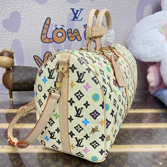 Louis vuitton original monogram craggy canvas keepall 45 M25233