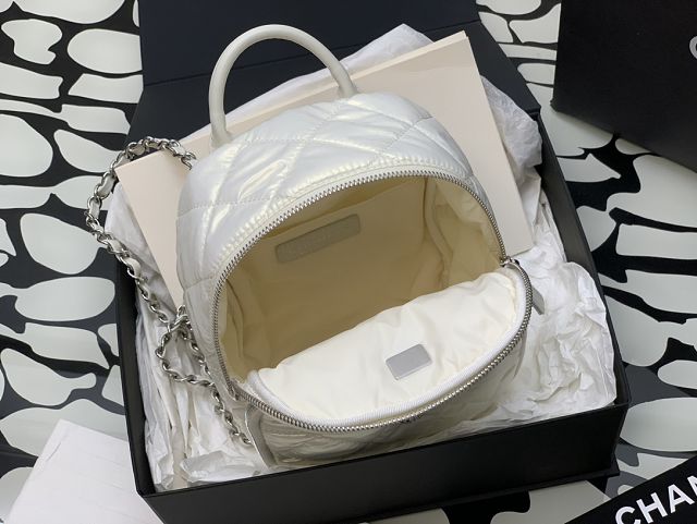 CC original nylon neige mini backpack AS4366 white