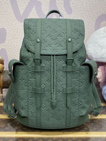 Louis vuitton original calfskin christopher backpack MM M24428 green