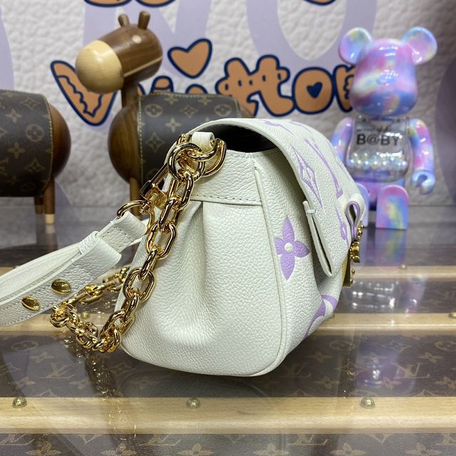 Louis vuitton original calfskin favorite bag M45836 white&purple