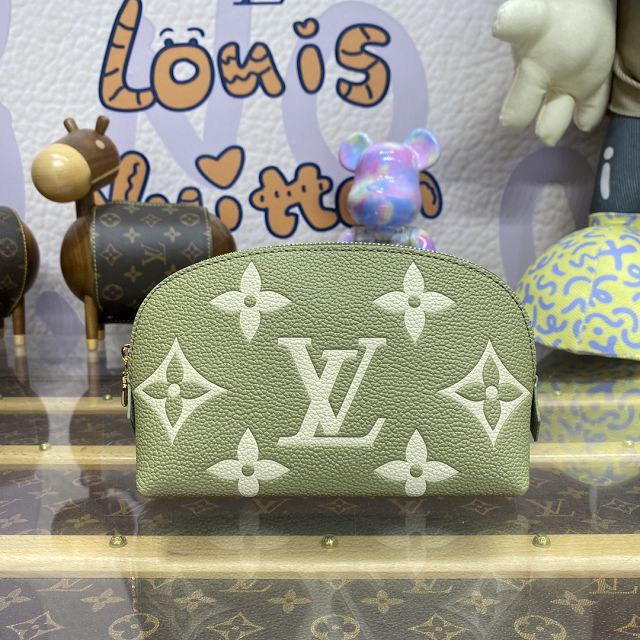 Louis vuitton original canvas cosmetic pouch M82493 green