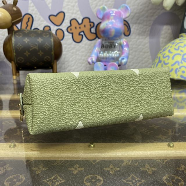 Louis vuitton original canvas cosmetic pouch M82493 green