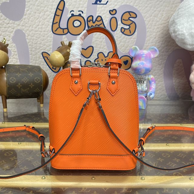 Louis vuitton original epi leather alma backpack M25104 orange