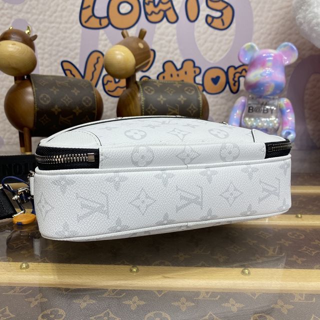 Louis vuitton original monogram canvas alpha messenger bag M31014 white