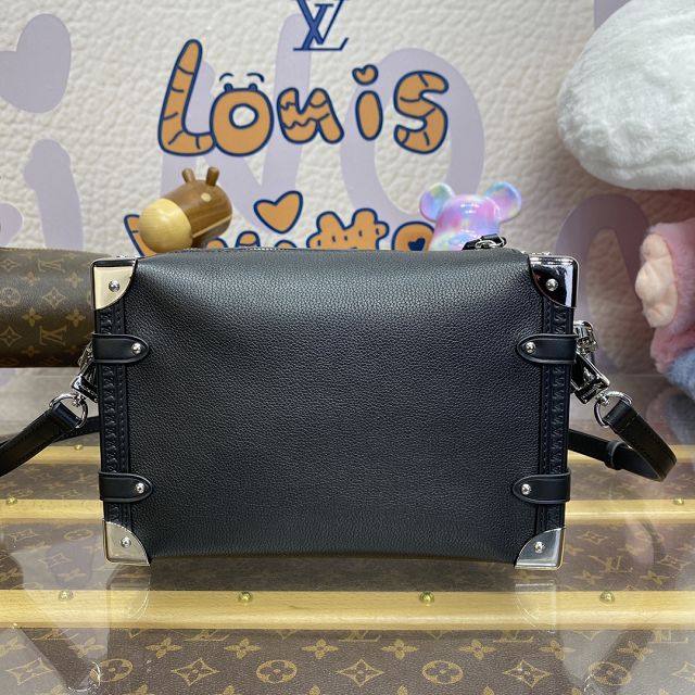 Louis vuitton original soft calfskin side trunk mm M25160 black