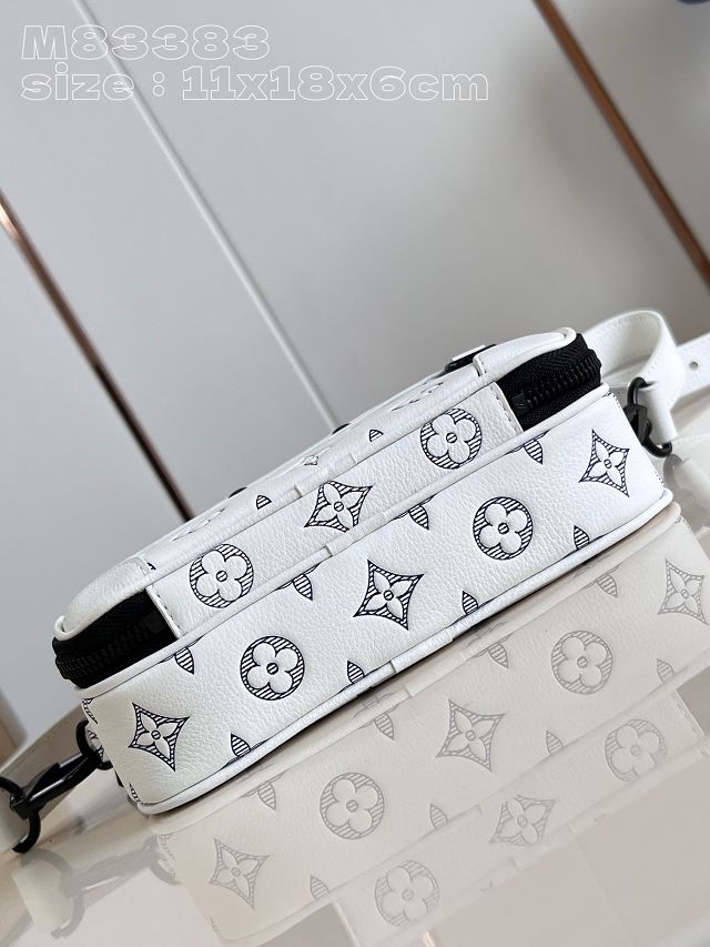 Louis vuitton original calfskin nano alpha M82542 white