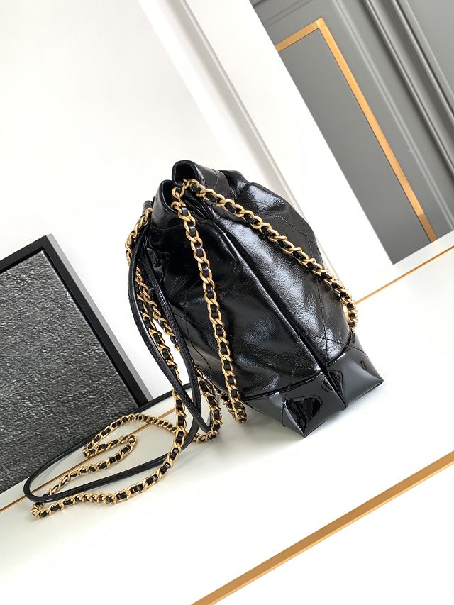 2024 CC original calfskin 22 mini handbag  AS3980 black