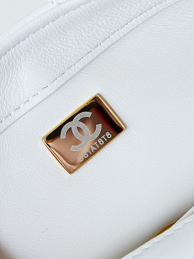 2024 CC original lambskin small flap bag AS4847 white