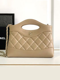 2024 CC original lambskin nano 31 bag AS3656 beige