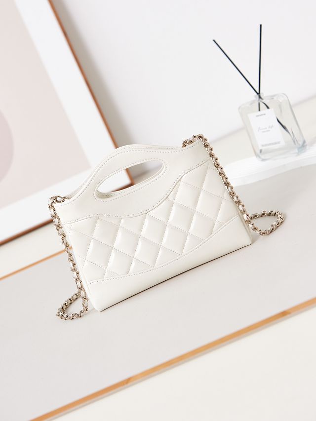 2024 CC original lambskin nano 31 bag AS3656 white